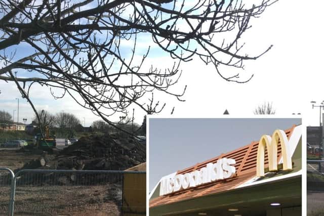 Work crews have moved onto the car park at Morrisons off Kettering Road.