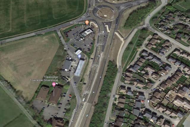 A police spokeswoman said the accident happened just near the BP petrol station in Towcester