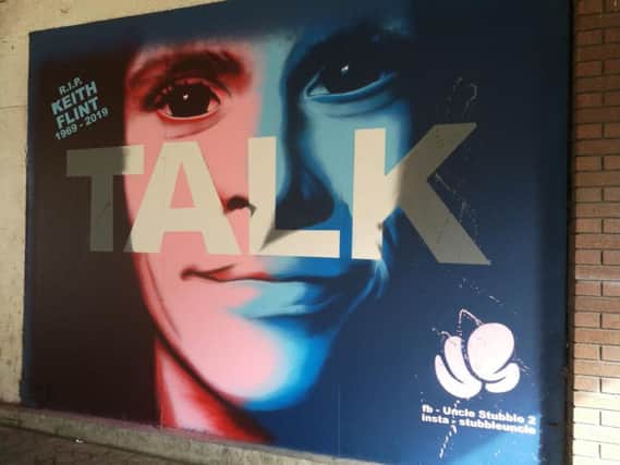 The newest artwork in Emporium Way is a mural of Prodigy front man Keith Flint.