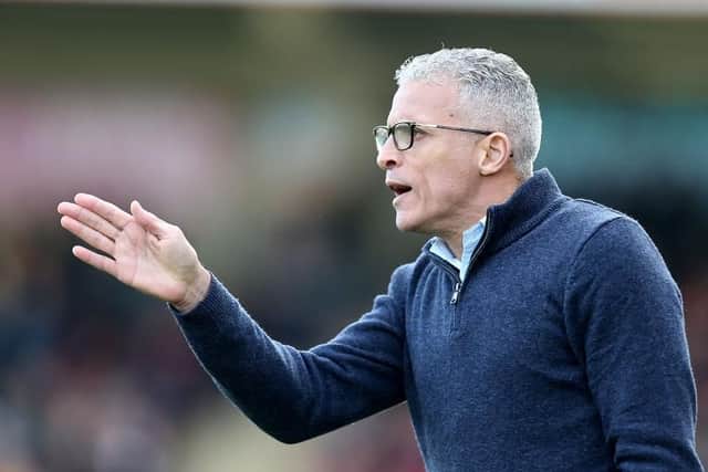 Keith Curle at Whaddon Road. Picture: Pete Norton