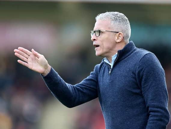 Keith Curle at Whaddon Road. Picture: Pete Norton