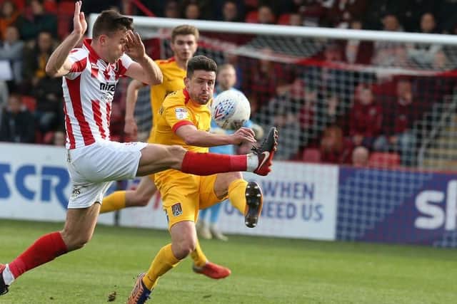 Couldn't get to grips with the marauding Broom in the first-half as Cheltenham's impressive wing-back regularly worked space to send in a series of dangerous crosses. The hosts were always a threat down their right side... 5