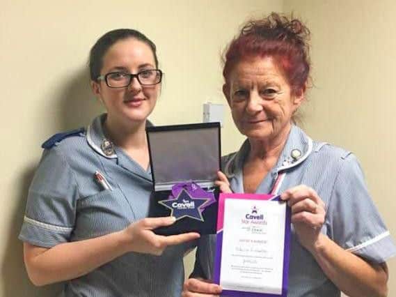 Pictured from left to right: winner Rebecca Richardson and Jan Sillette.