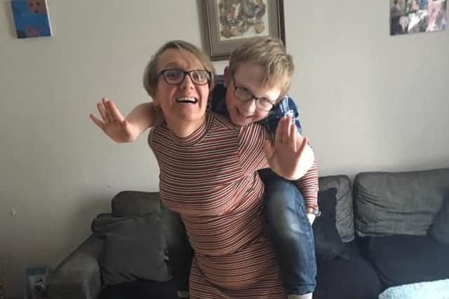 Charlotte photographed with Eric this year.