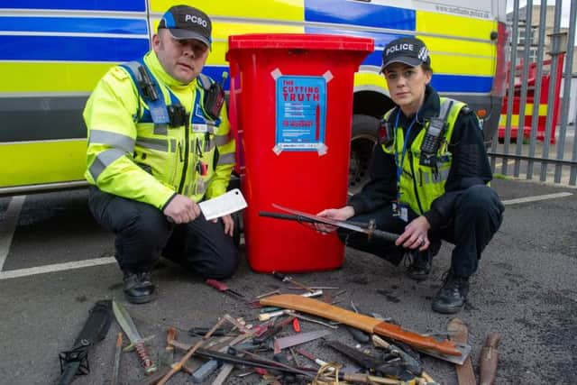 A knife amnesty in Northamptonshire saw 147 weapons thrown away for good.