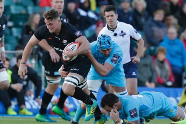 Lewis Bean (right) has signed for Saints