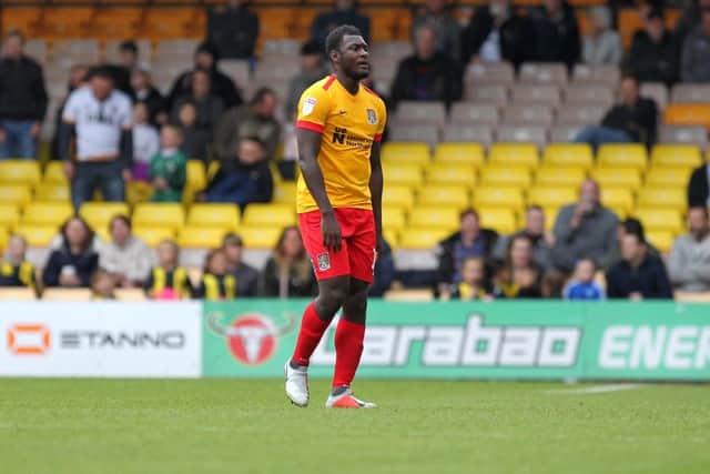Aaron Pierre was sent off in September