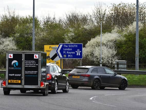 Traffic is still being delayed on the M1 Southbound, between junctions 14 and 15.