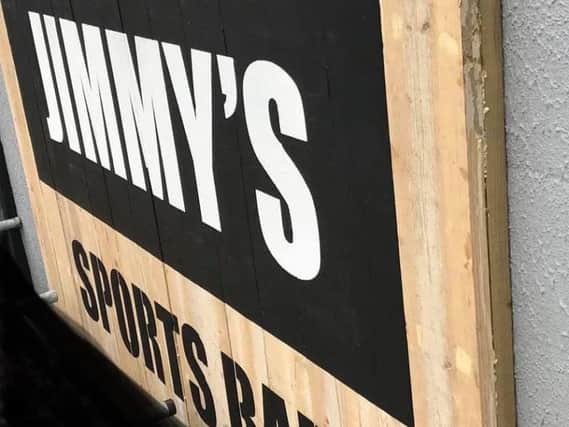 Jimmy's Sports Bar will open next Friday (April 5)