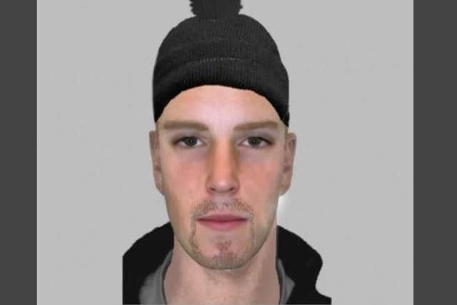 A police e-fit of one of the robbers