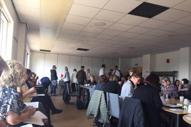 Today's meeting was attended by lots of early years providers who are unhappy about the budget cuts.