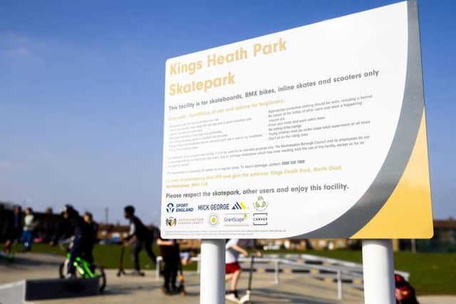 The skate park was built by Canvass Spaces.