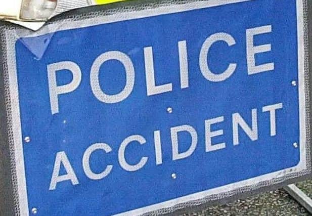 Police accident sign