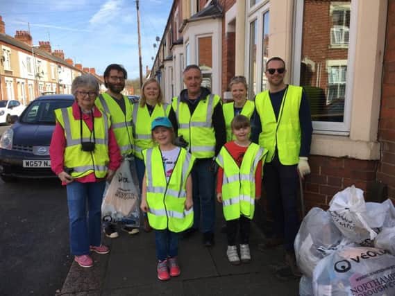 Litter pickers also took to Towcester Road (between the roundabout by the garage and the Post Office) and cleared up around Far Cotton Rec Centre and the grounds of Towcester Road Methodist Church.