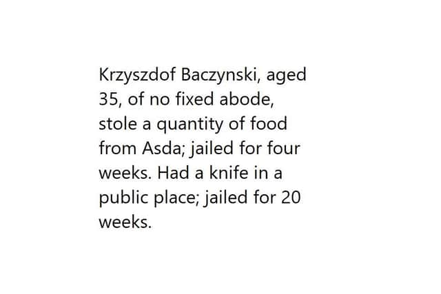 Sentenced on February 4