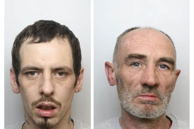 Kieron Long and Wayne Brown have been jailed for burgling a Northampton couple's home.