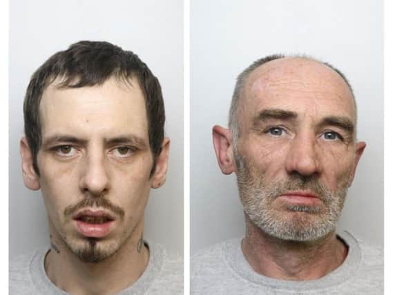 Kieron Long and Wayne Brown have been jailed for burgling a Northampton couple's home.