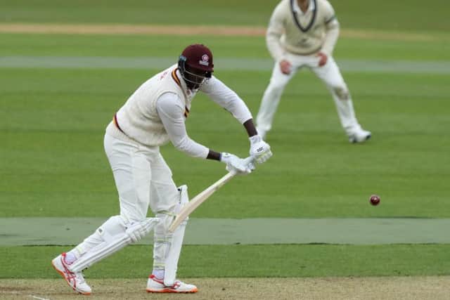 Jason Holder finished the first day unbeaten