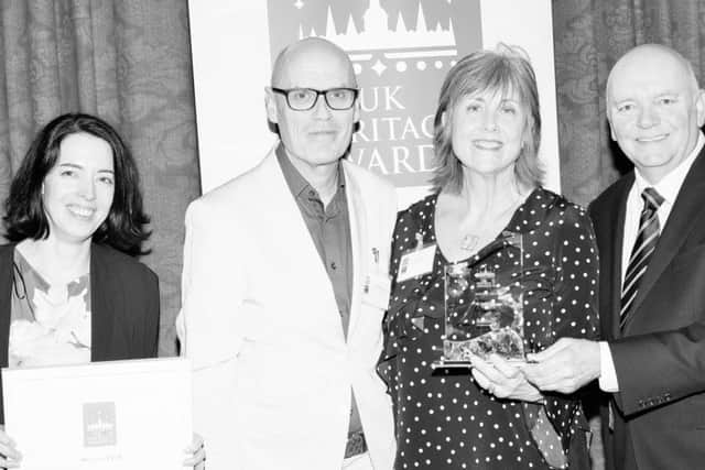 The team at 78 Derngate pick up the award at a ceremony in London.