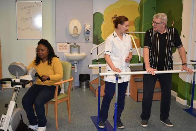 For Bev and Mick, the therapy room helps them keep their active lifestyle.