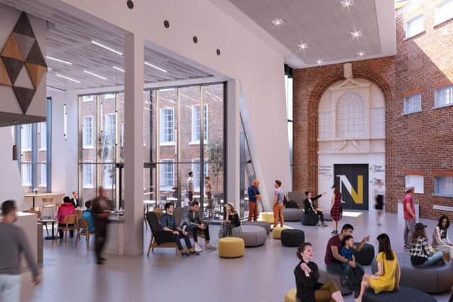 You can now see what Northampton's museum in Guildhall Road will look like once the refurbishment is completed.