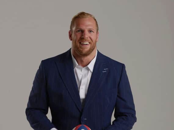 James Haskell will be signing copies of his new fitness book today at WHSmith.