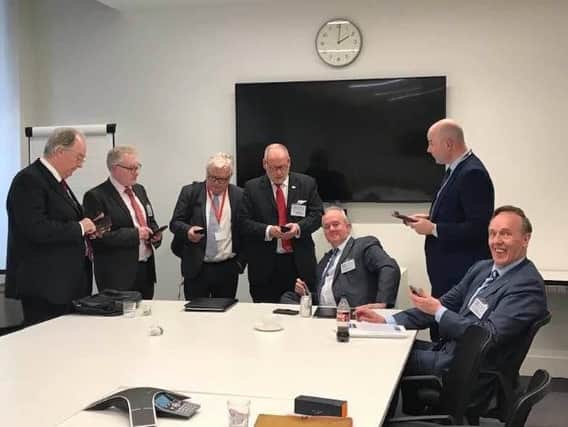The county's eight council leaders (all pictured here apart from East Northants Council's Stephen North) have spent many months discussing the unitary future of Northamptonshire.