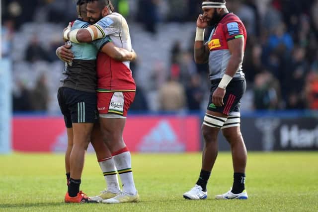 Taqele Naiyaravoro caught up with Alofa Alofa after the game