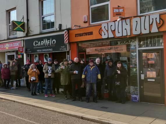 Queues of over 100 collectors were read outside Spun Out for Record Store day on Saturday.