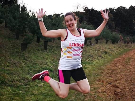 Lindsay Shelton will have 12 inches of hair chopped off at the 12th mile of the London Marathon.
