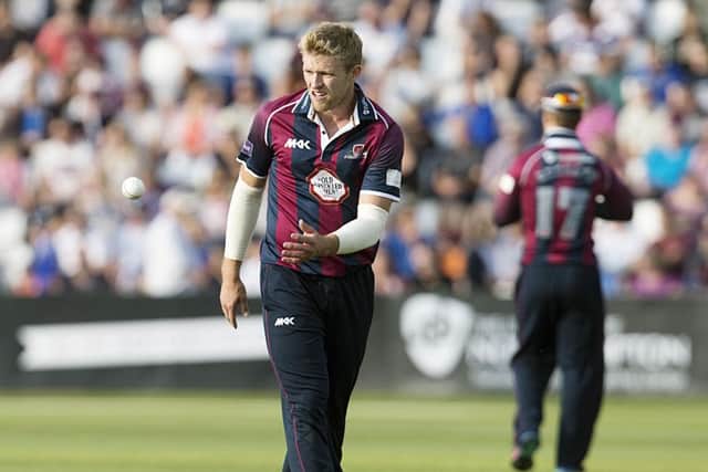 David Willey in action for Northants