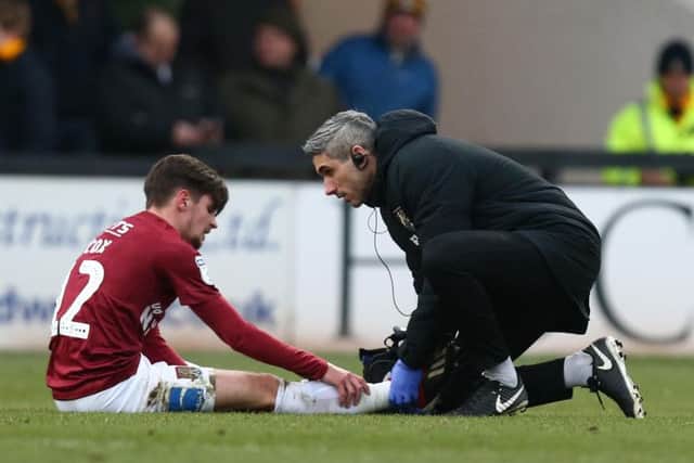 George Cox was injured at Cambridge in January