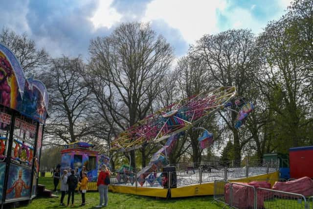 Frank's Fun Fair at Abington Park will be making the most of the good weather this Easter