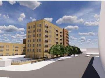Corner of Pike Lane and St Mary's Street. Picture credit: Architects Baily Garner.