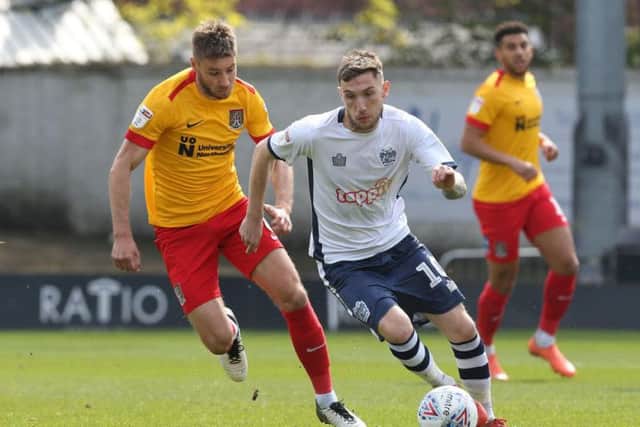 Danny Mayor tied the Cobblers in knots throughout Monday's game.