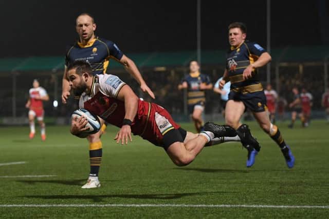 Reinach scored a stunning intercept try at Worcester in December