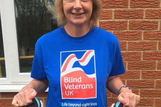 Lisa Garrard, 51, from East Hunsbury, will run for Blind Veterans UK in memory of her uncle Arthur Powell, who was a prisoner of war in Japan in WWII. She is training with the help of her local spin class! - https://bit.ly/2DpcbRl