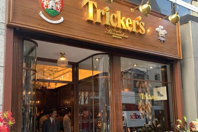 Tricker's first store overseas was opened just this week in Tokyo.