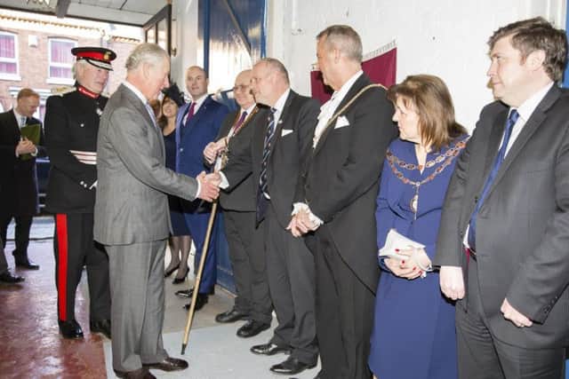 In January this year Prince Charles unveiled a commemorative plaque to mark Tricker's 190th anniversary. Trickers is Northampton's oldest shoemaker and has held a Royal Warrant from The Prince of Wales since 1989.