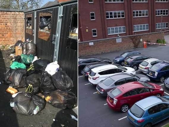A resident's photos of Woodstock's bins and car park even before a new floor is added.