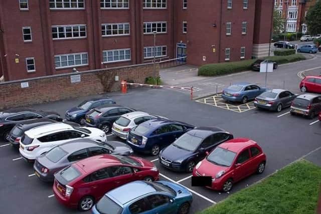 A resident's photo of the Woodstock car park at full capacity.
