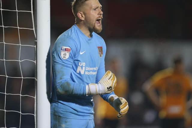 Cobblers goalkeeper David Cornell
