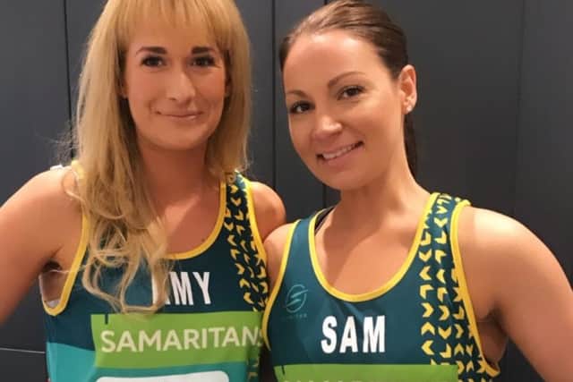 Amy Blackham (left) and Samantha Bradwell