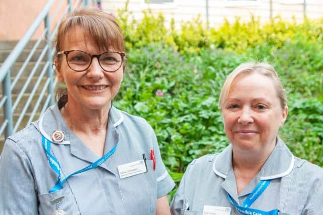 Pictured L-R: Gillian Thomason and Julie Cowan.