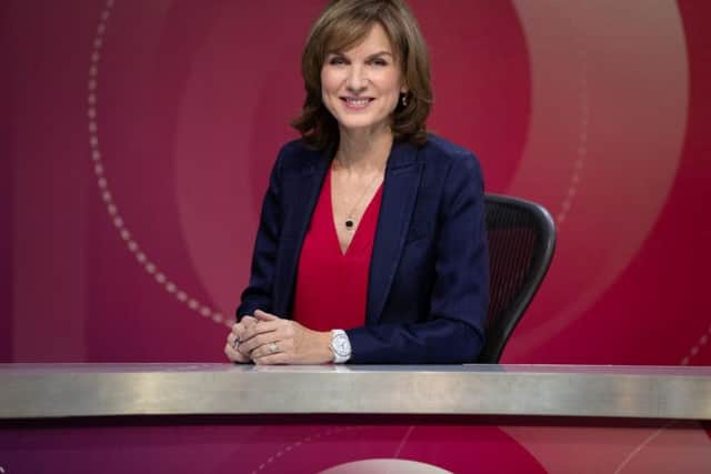 Host Fiona Bruce recently took over the reins of the political panel show from David Dimbleby.