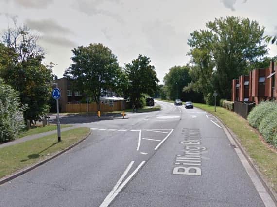 The incident happened in Billing Brook Road, Northampton.