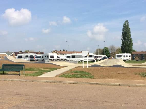At least 15 caravans have been spotted on North Oval, in Kings Heath.