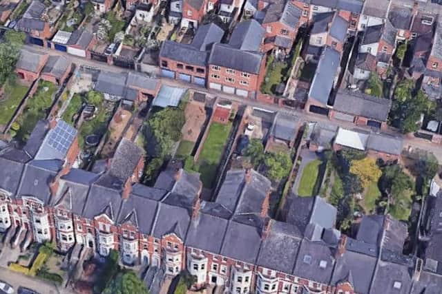 East Park Dental Surgery (with red outbuilding)