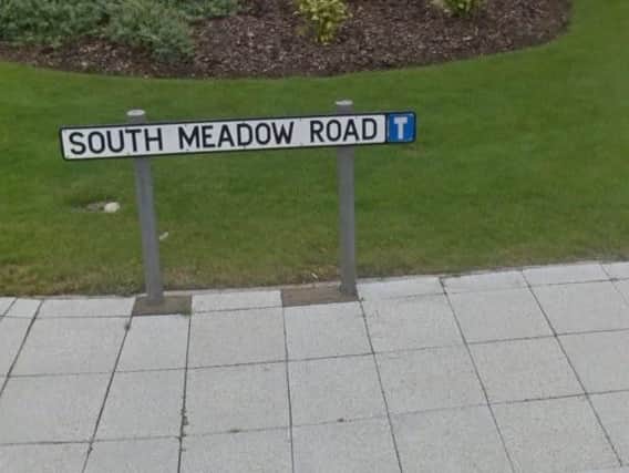 A man exposed himself indecently on South Meadow road twice in one day in April.