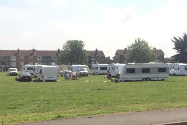 The encampment on Kings Heath Park arrived on Sunday night (April 29).
